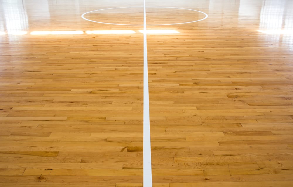 Before You Roll On Flooring Be In The, Hardwood Floor Gym
